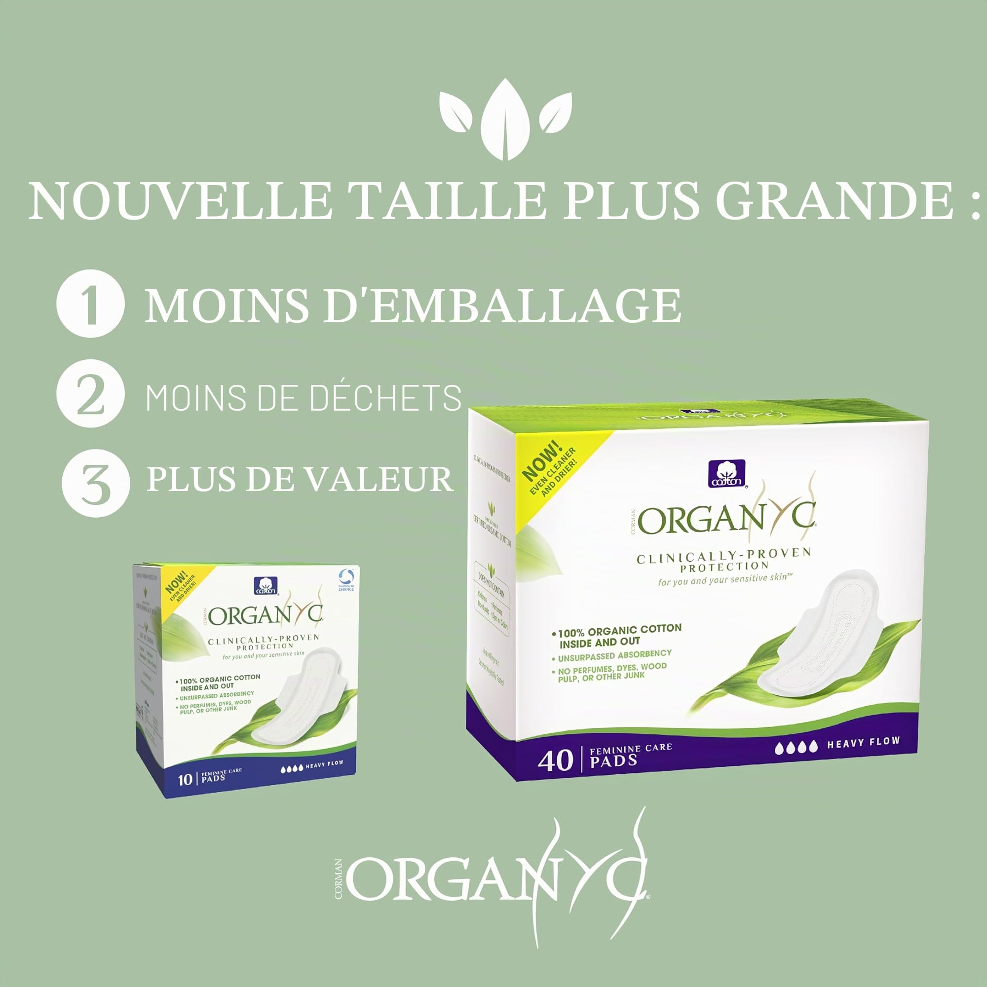 organyc-serviettes-hygi-niques-100-coton-biologique-flux-lourd-40-pi-ces image 6