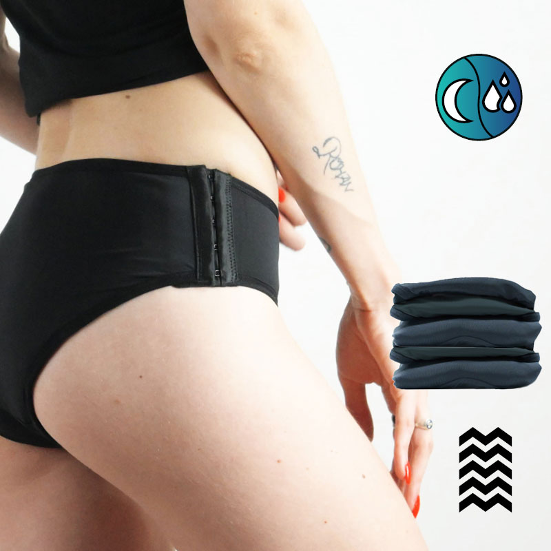 mypads-morph-e-lot-de-5-culottes-menstruelles-nuit-flux-abondant image 1
