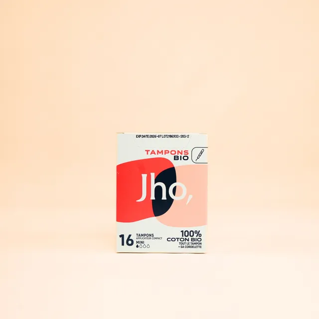 jho-tampons-avec-applicateur-compact-100-coton-biologique image 1