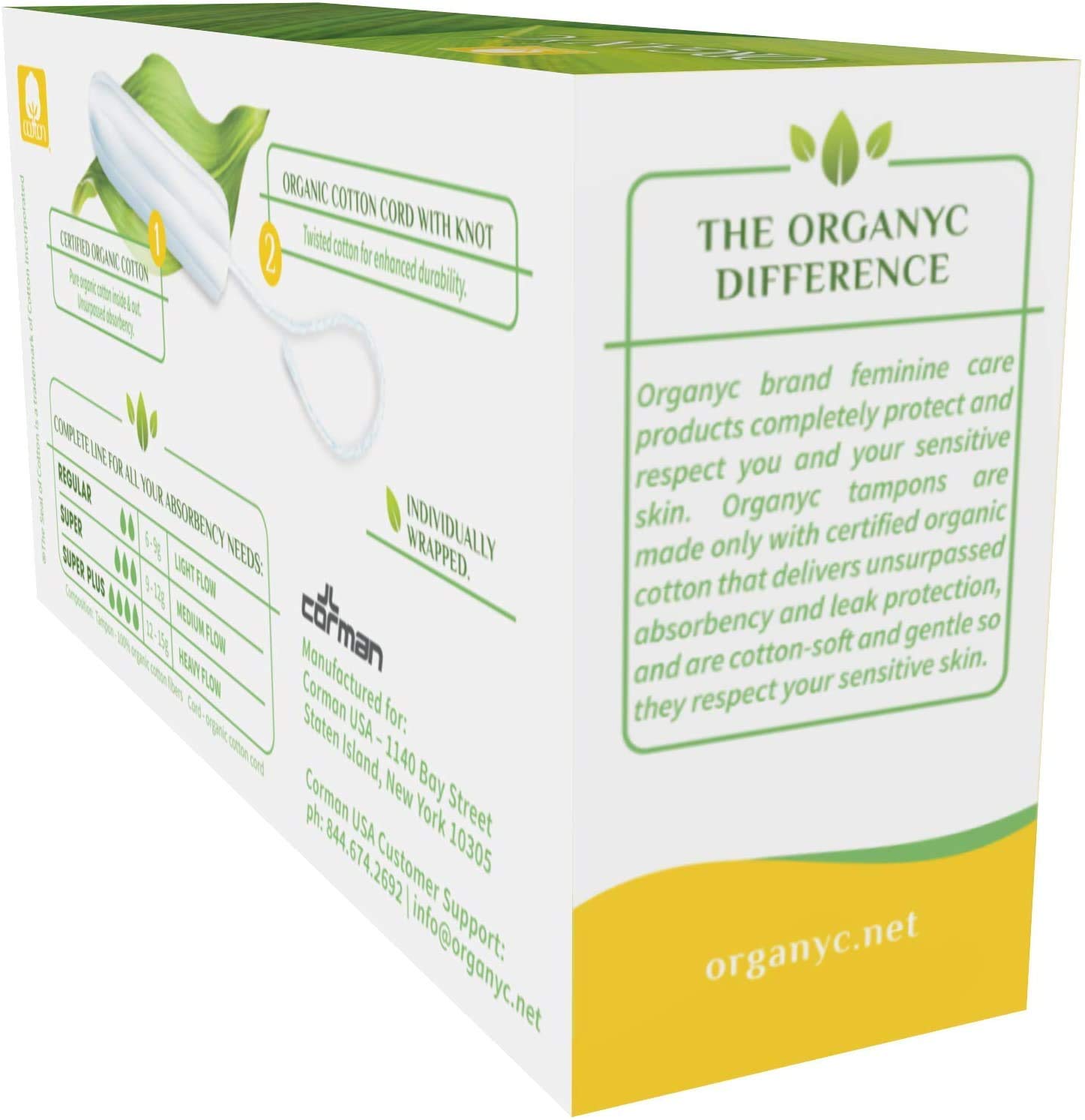 organyc-tampons-100-coton-bio-r-gulier-sans-applicateur-lot-64-unit-s-4x16 image 4