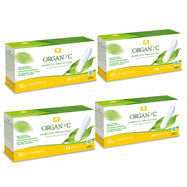 organyc-tampons-100-coton-bio-r-gulier-sans-applicateur-lot-64-unit-s-4x16 image 1