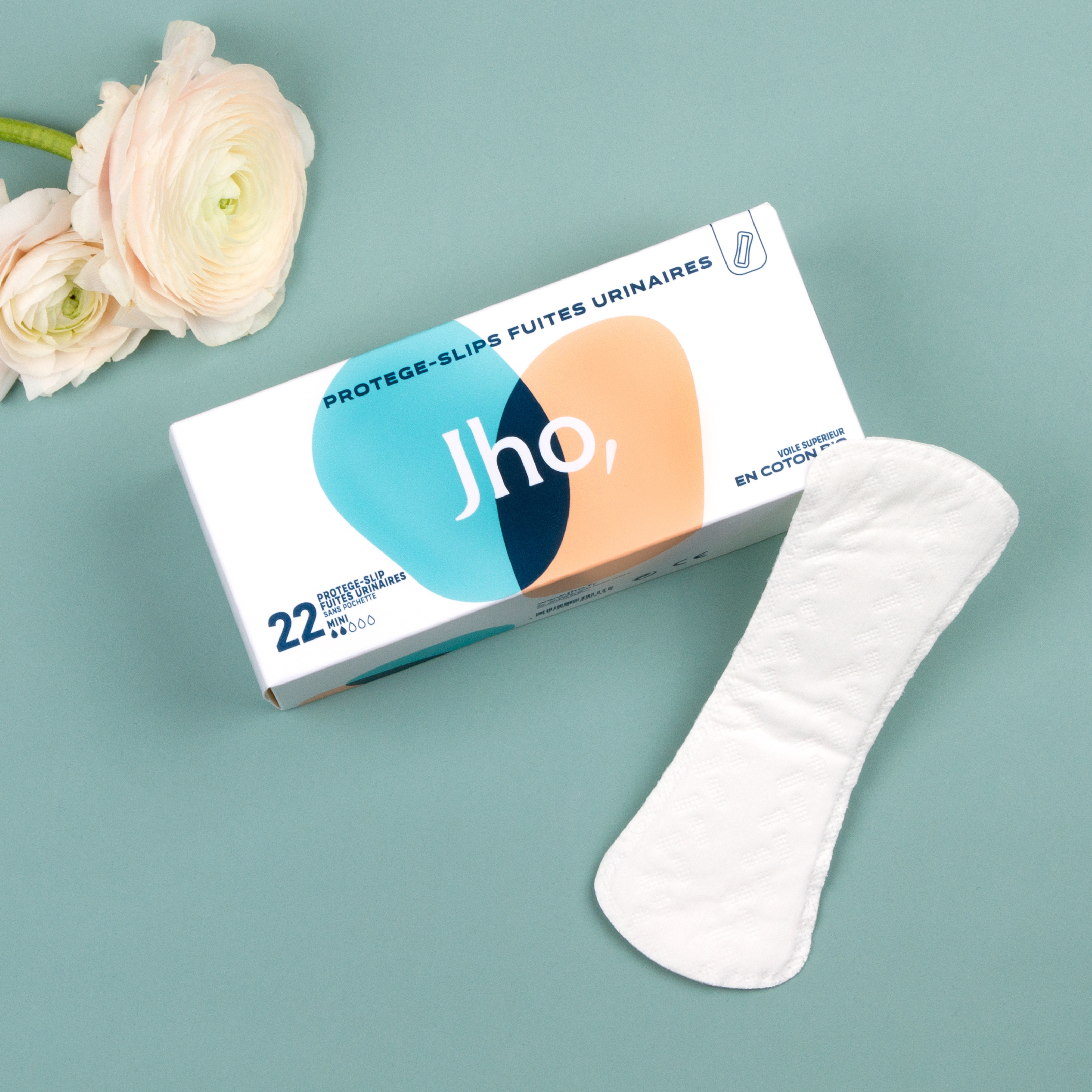 jho-prot-ge-slips-fuites-urinaires-bo-te-de-22-voile-100-coton-bio image 2