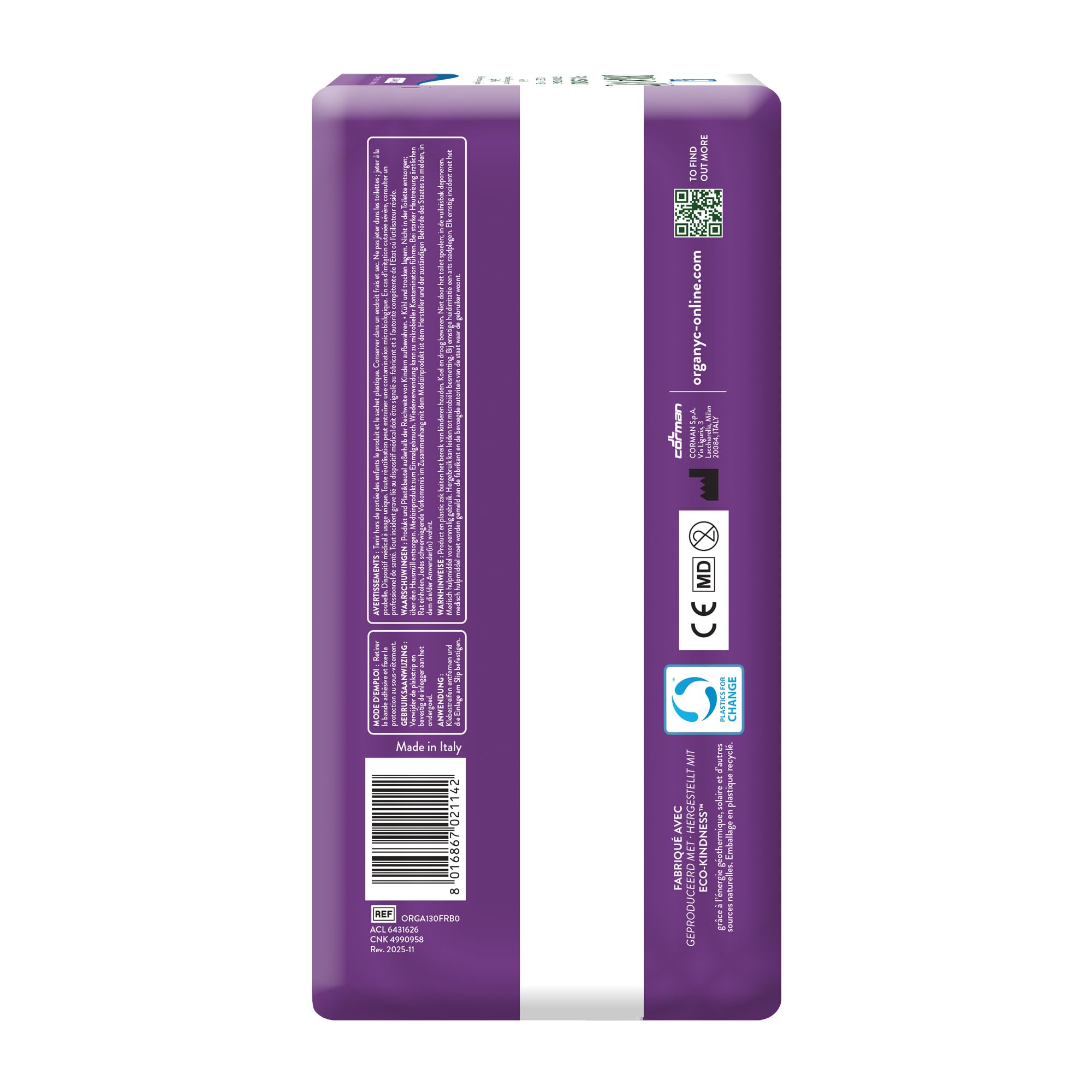 organyc-serviettes-fuites-urinaires-extra-x12-peau-sensible image 4