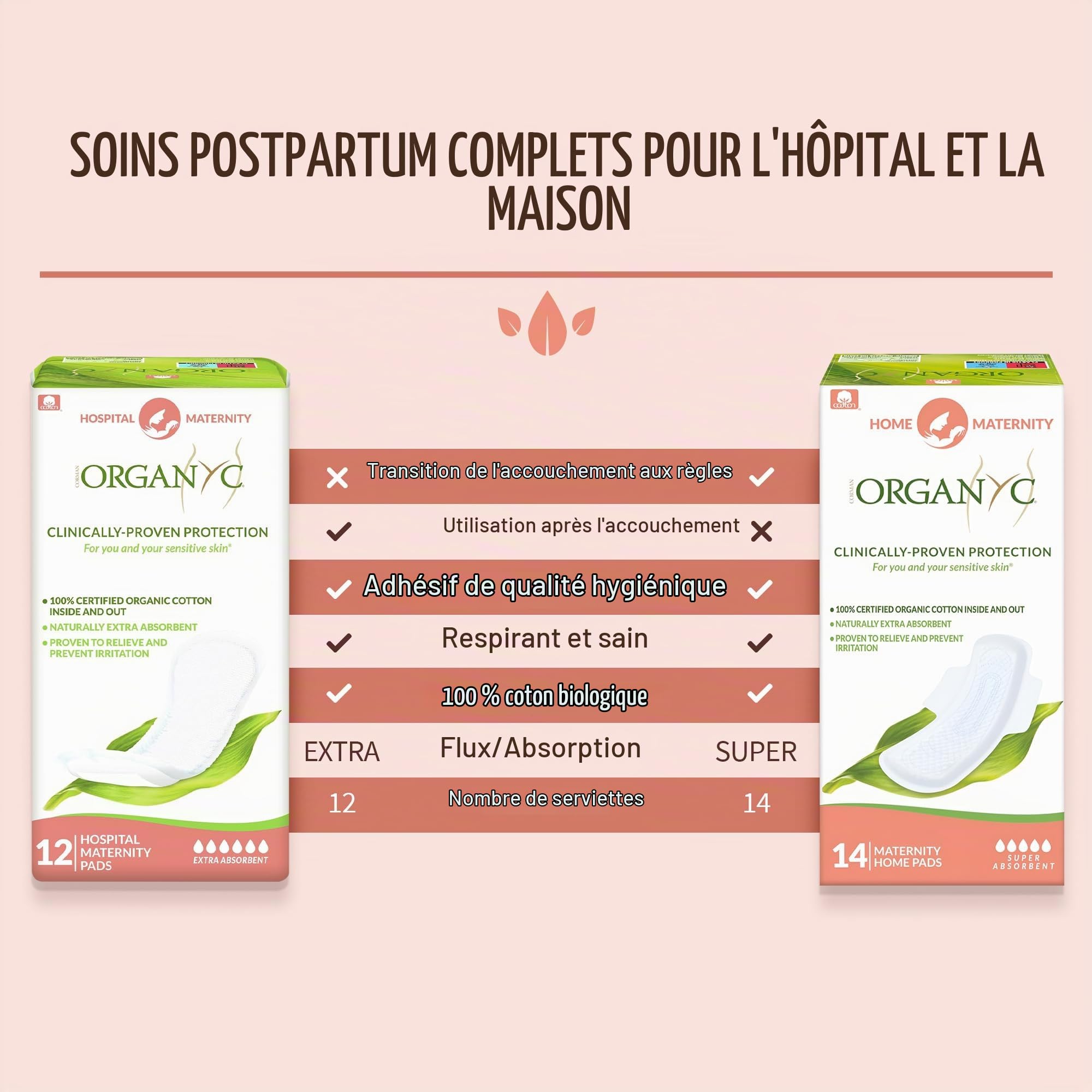 organyc-serviettes-maternit-post-partum-coton-bio-ultra-absorbantes-x12 image 5