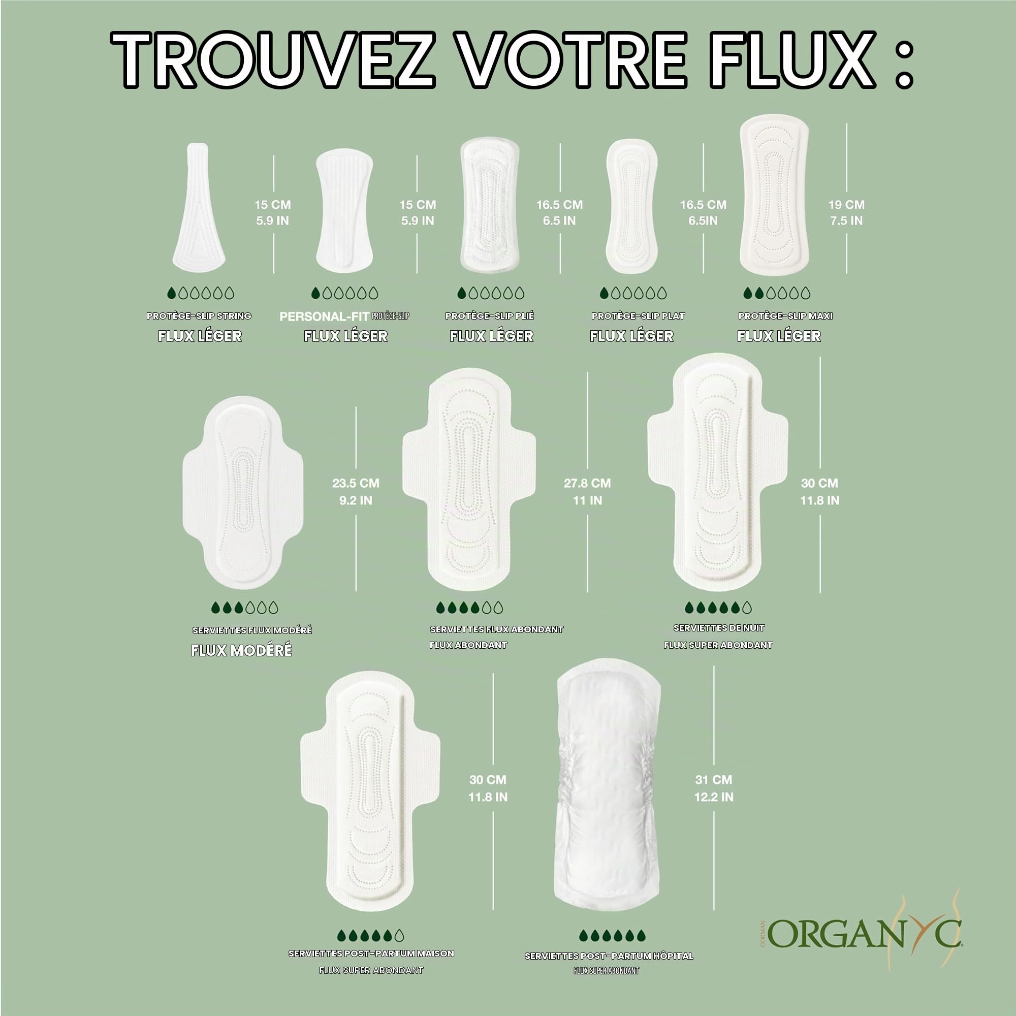 organyc-serviettes-maternit-post-partum-coton-bio-ultra-absorbantes-x12 image 8