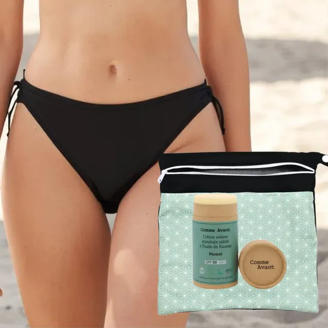 mypads-kit-t-maillot-de-bain-menstruel-cr-me-solaire-solide-pochette image 1