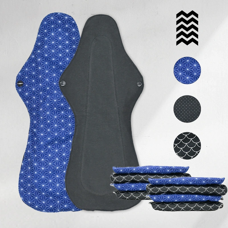 mypads-lot-de-10-serviettes-hygi-niques-lavables-coton-gamme-xl image 1