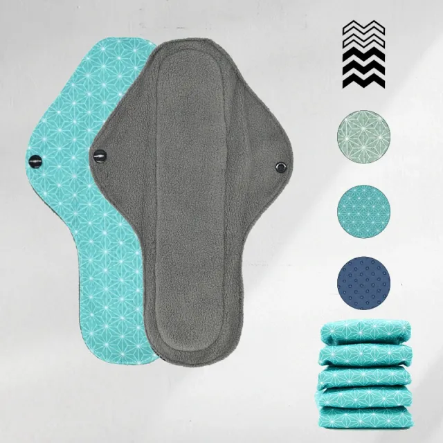 mypads-5-serviettes-hygi-niques-lavables-gamme-m-flux-moyen-fort image 1