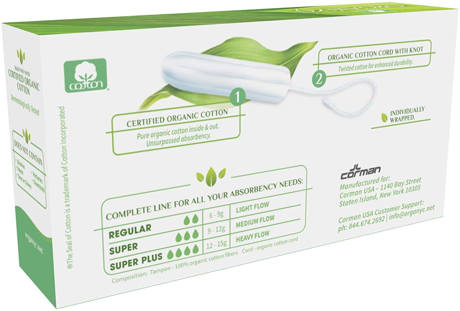 organyc-tampons-super-sans-applicateur-100-coton-bio-lot-4x16 image 4