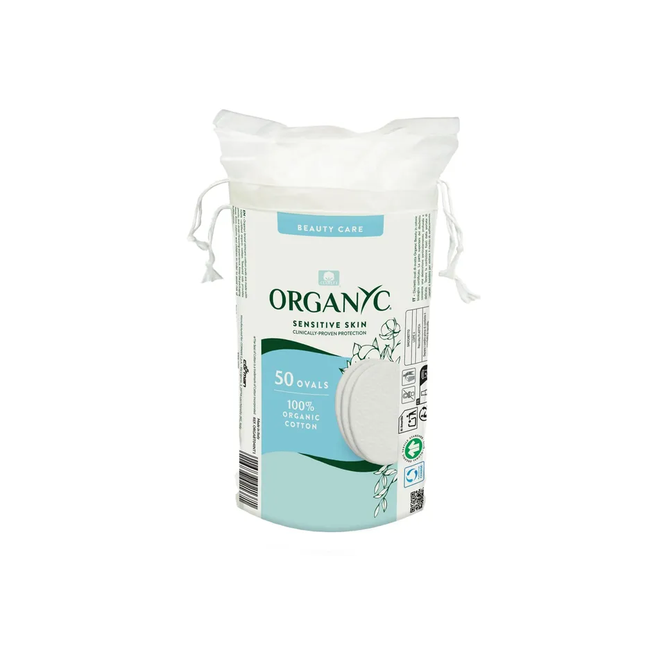 organyc-disques-de-coton-bio-ovales-x50-d-maquillage-peaux-sensibles image 1