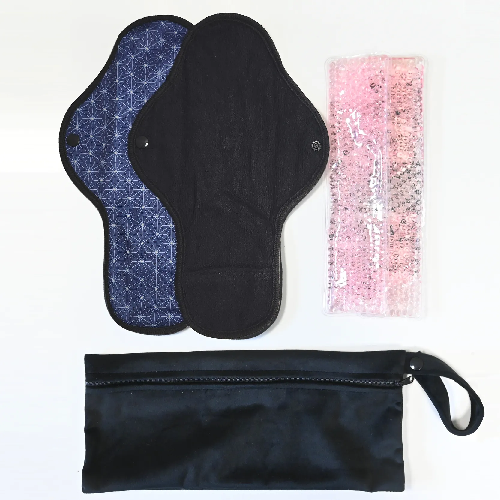 mypads-serviette-cryoth-rapie-p-rin-ale-noir-2-serviettes-2-pads-gel-pochette image 2