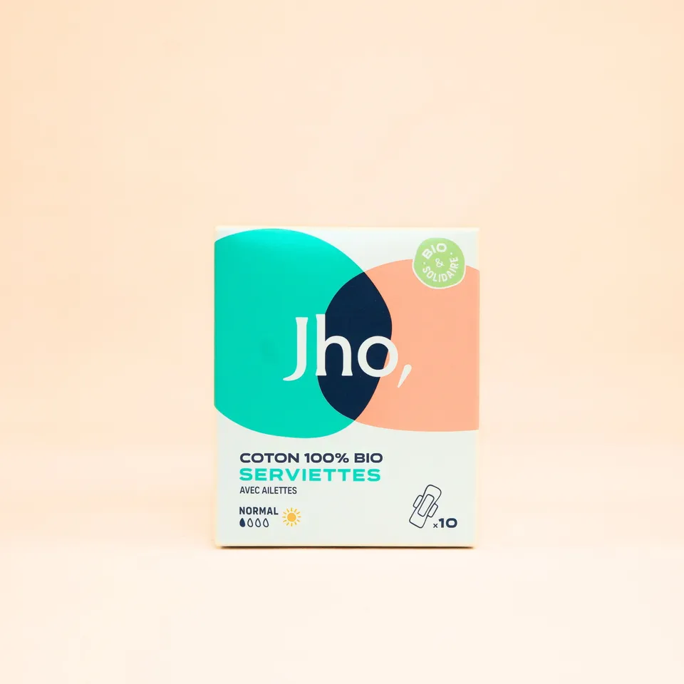 jho-serviettes-hygi-niques-coton-bio-flux-l-ger-mod-r-et-abondant image 1