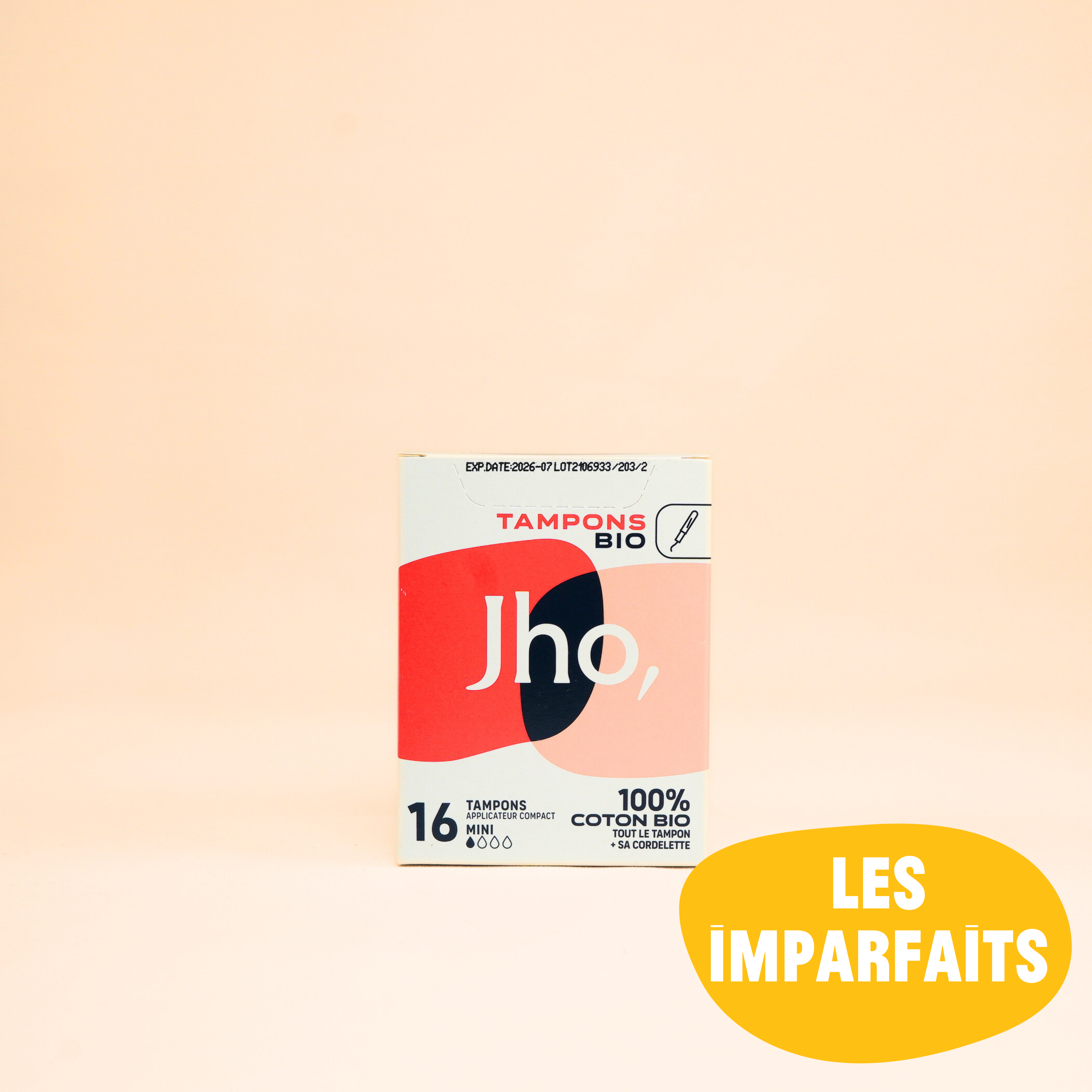jho-tampons-avec-applicateur-compact-les-imparfaits-coton-bio-tous-flux image 1