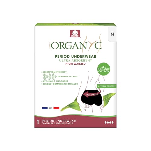 organyc-culotte-menstruelle-r-utilisable-taille-haute-noire-coton-bio-taille-m image 8