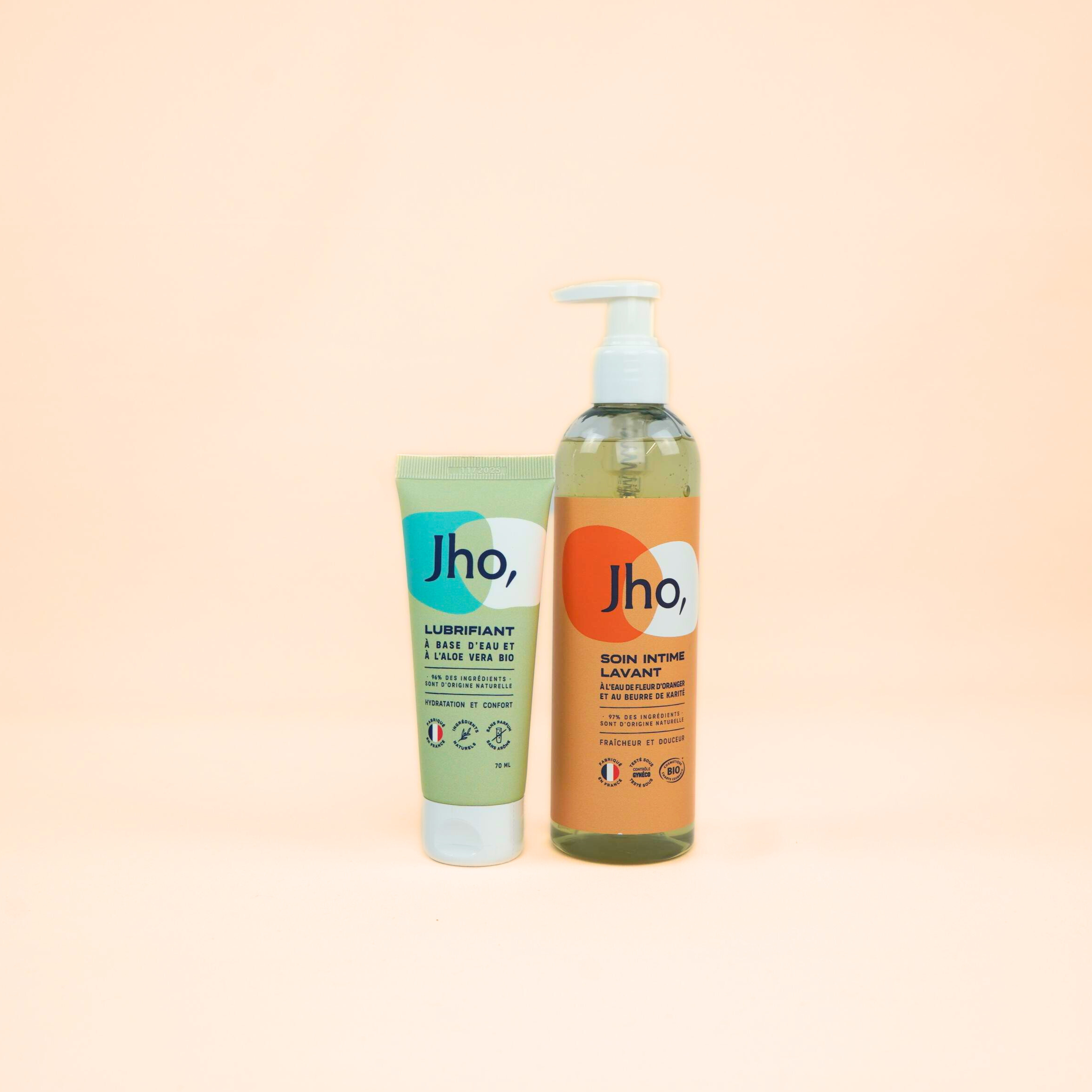 jho-pack-soin-intime-lavant-doux-lubrifiant-250ml-70ml image 1