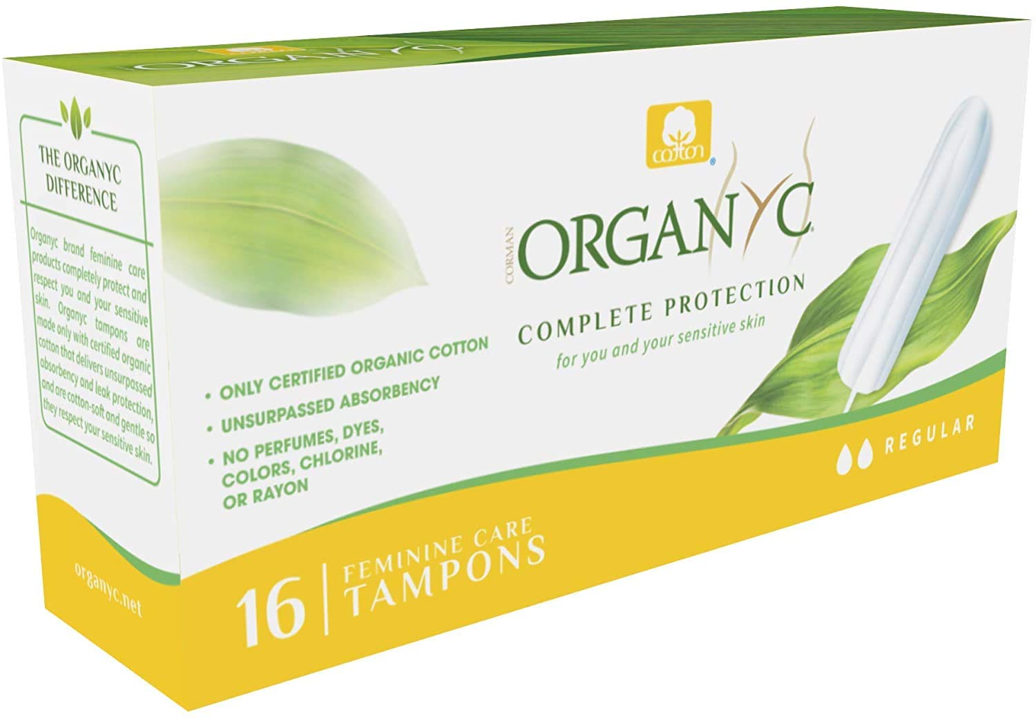 organyc-tampons-100-coton-bio-r-gulier-sans-applicateur-lot-64-unit-s-4x16 image 2