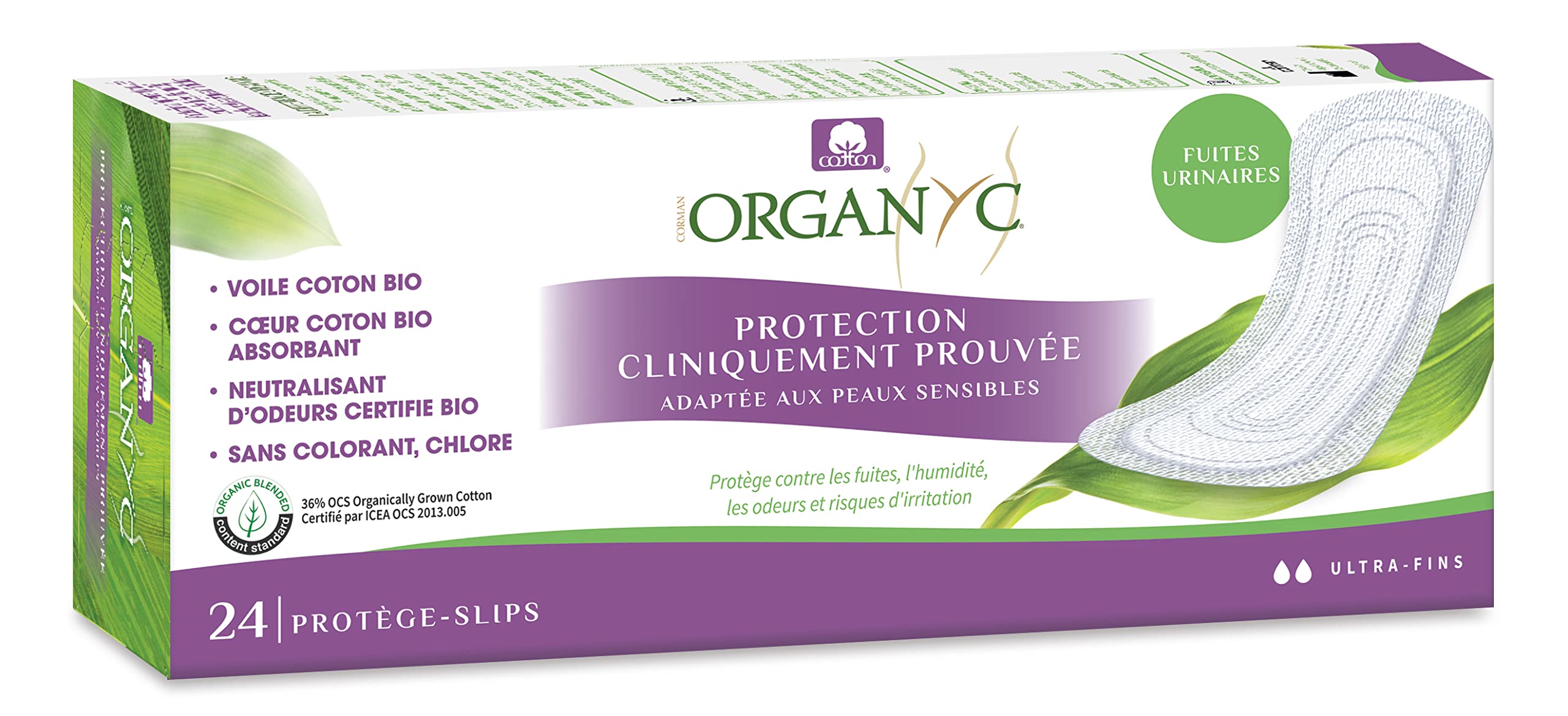organyc-prot-ge-slips-fuites-urinaires-light-ultra-fins-bio-x24 image 3